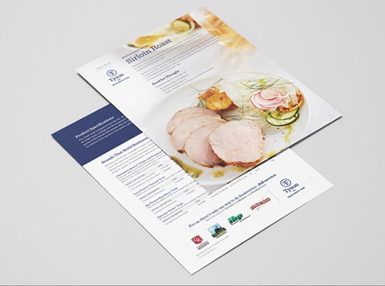 Tyson Fresh Meats boneless sirloin roast brochure