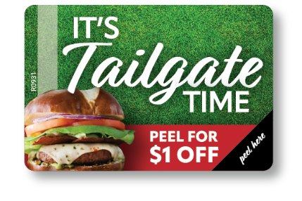 it's tailgate time burger promo coupon